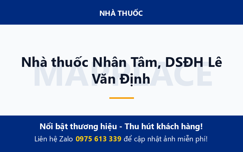 Nhà thuốc Nhân Tâm, DSĐH Lê Văn Định