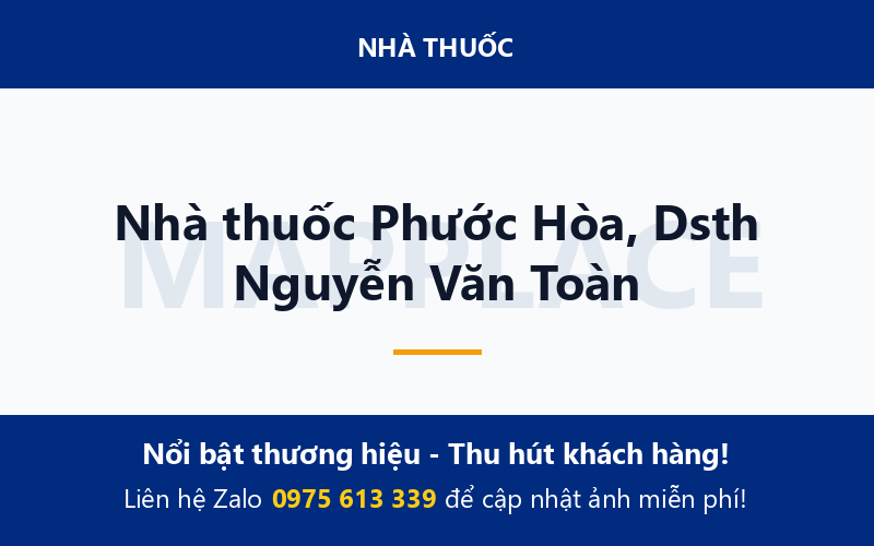 Nhà thuốc Phước Hòa, Dsth Nguyễn Văn Toàn