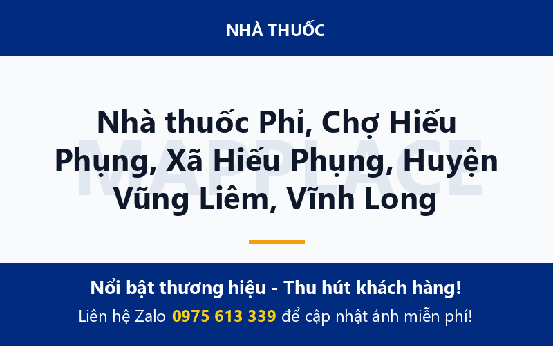 Nhà thuốc Phỉ, Chợ Hiếu Phụng, Xã Hiếu Phụng, Huyện Vũng Liêm, Vĩnh Long