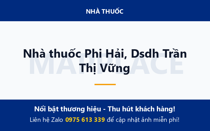 Nhà thuốc Phi Hải, Dsdh Trần Thị Vững