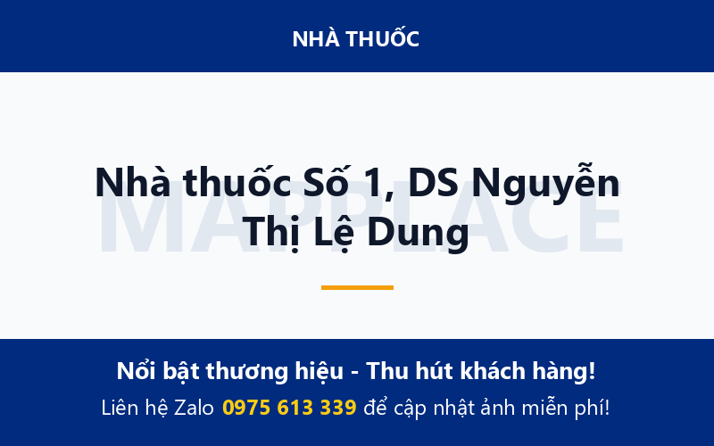Nhà thuốc Số 1, DS Nguyễn Thị Lệ Dung