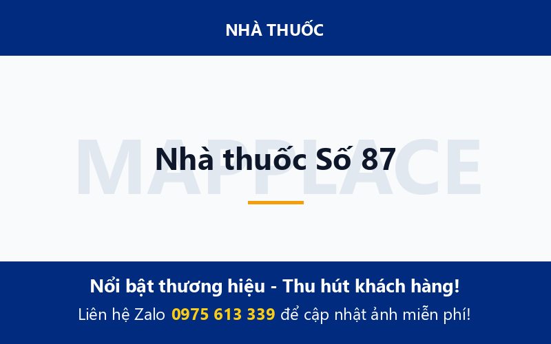 Nhà thuốc Số 87