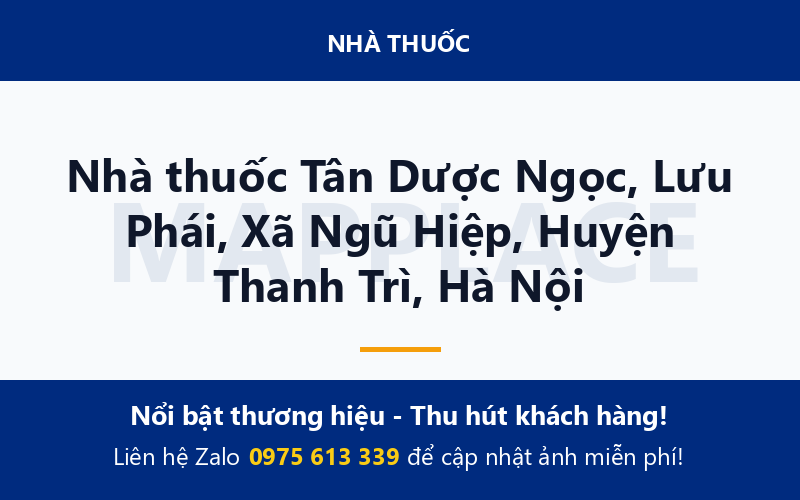 Nhà thuốc Tân Dược Ngọc, Lưu Phái, Xã Ngũ Hiệp, Huyện Thanh Trì, Hà Nội