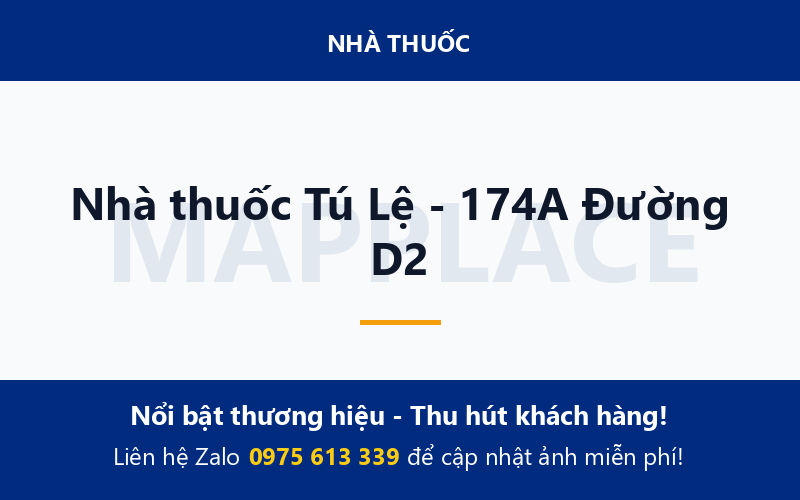 Nhà thuốc Tú Lệ - 174A Đường D2