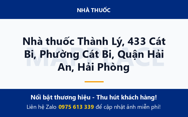 Nhà thuốc Thành Lý, 433 Cát Bi, Phường Cát Bi, Quận Hải An, Hải Phòng