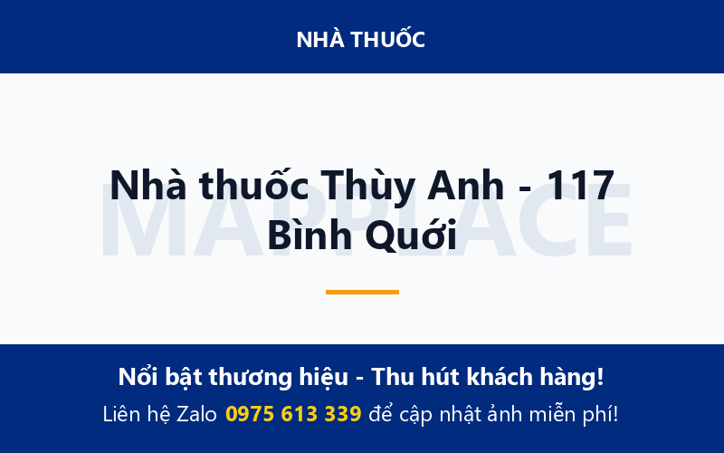 Nhà thuốc Thùy Anh - 117 Bình Quới