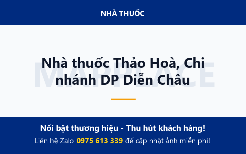 Nhà thuốc Thảo Hoà, Chi nhánh DP Diễn Châu