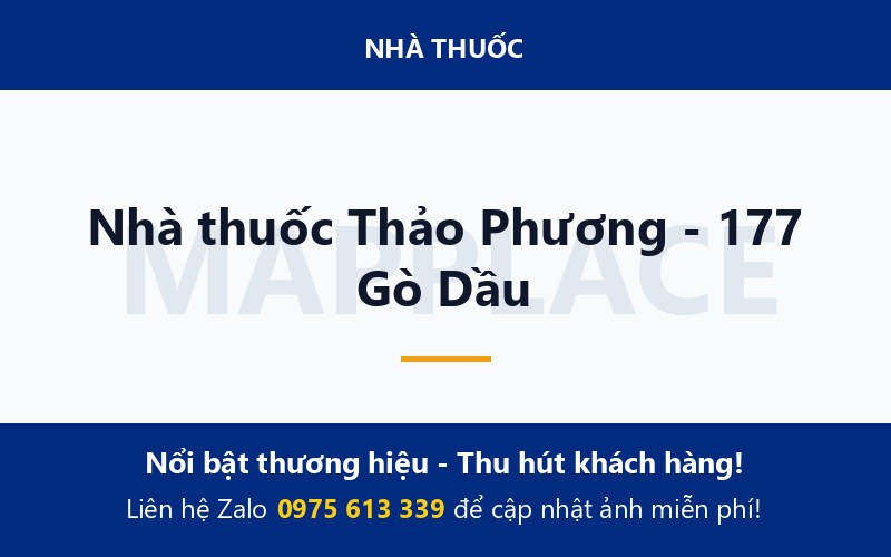Nhà thuốc Thảo Phương - 177 Gò Dầu