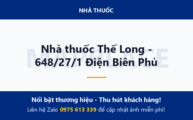Nhà thuốc Thế Long - 648/27/1 Điện Biên Phủ