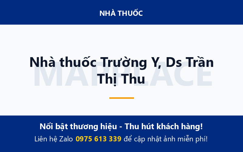 Nhà thuốc Trường Y, Ds Trần Thị Thu