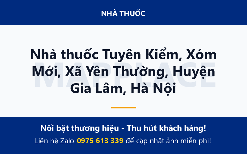 Nhà thuốc Tuyên Kiểm, Xóm Mới, Xã Yên Thường, Huyện Gia Lâm, Hà Nội