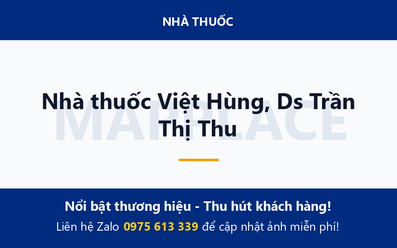 Nhà thuốc Việt Hùng, Ds Trần Thị Thu