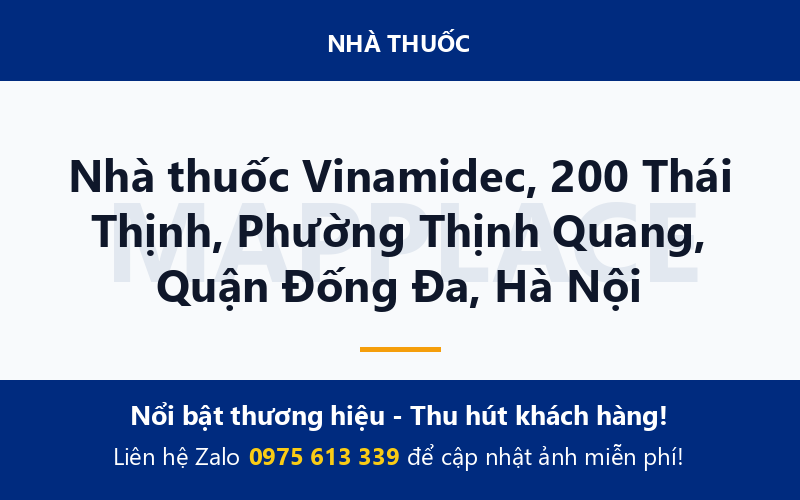 Nhà thuốc Vinamidec, 200 Thái Thịnh, Phường Thịnh Quang, Quận Đống Đa, Hà Nội