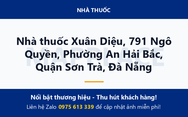 Nhà thuốc Xuân Diệu, 791 Ngô Quyền, Phường An Hải Bắc, Quận Sơn Trà, Đà Nẵng