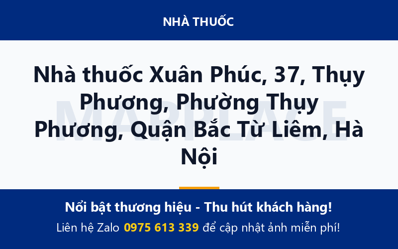 Nhà thuốc Xuân Phúc, 37, Thụy Phương, Phường Thụy Phương, Quận Bắc Từ Liêm, Hà Nội