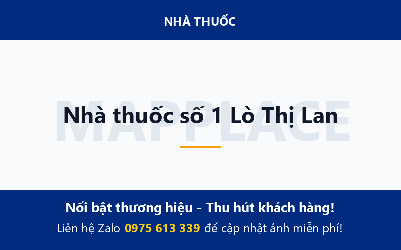 Nhà thuốc số 1 Lò Thị Lan