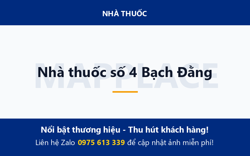 Nhà thuốc số 4 Bạch Đằng
