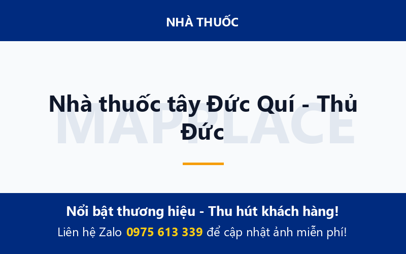 Nhà thuốc tây Đức Quí - Thủ Đức