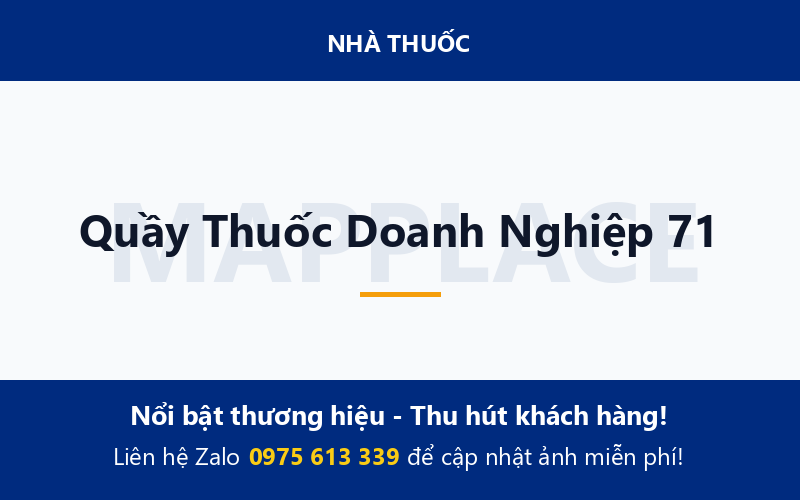 Quầy Thuốc Doanh Nghiệp 71
