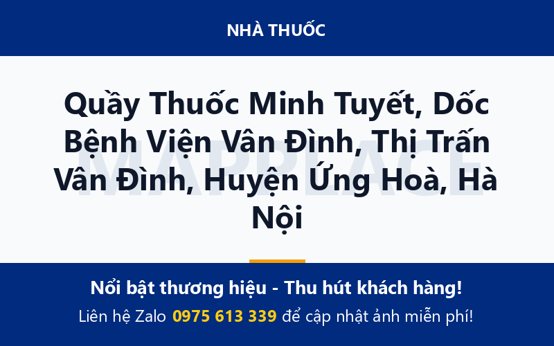 Quầy Thuốc Minh Tuyết, Dốc Bệnh Viện Vân Đình, Thị Trấn Vân Đình, Huyện Ứng Hoà, Hà Nội