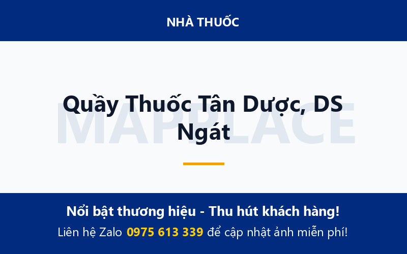 Quầy Thuốc Tân Dược, DS Ngát