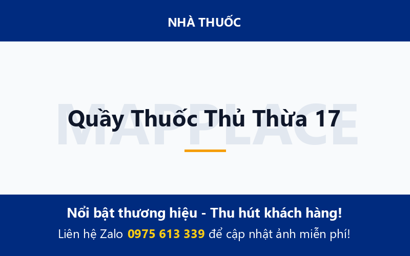 Quầy Thuốc Thủ Thừa 17