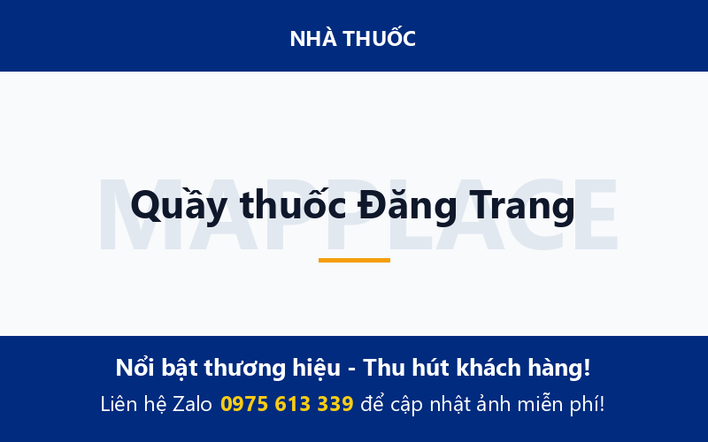 Quầy thuốc Đăng Trang