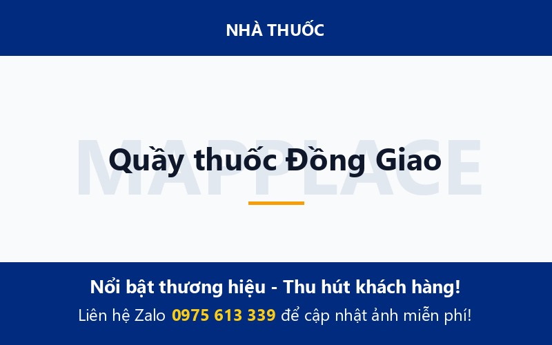 Quầy thuốc Đồng Giao