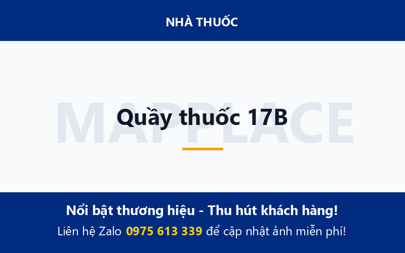 Quầy thuốc 17B