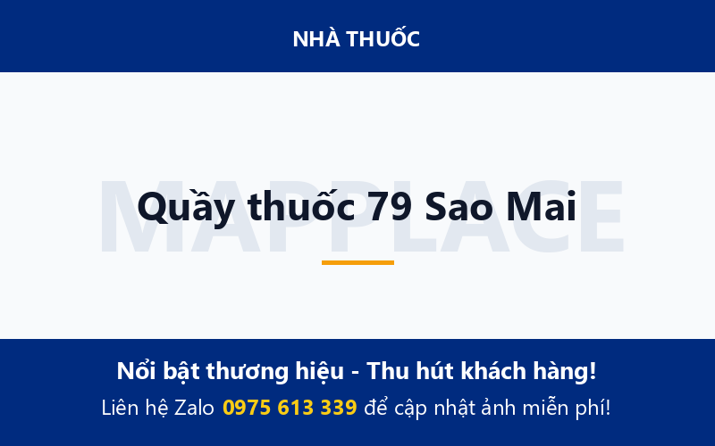 Quầy thuốc 79 Sao Mai