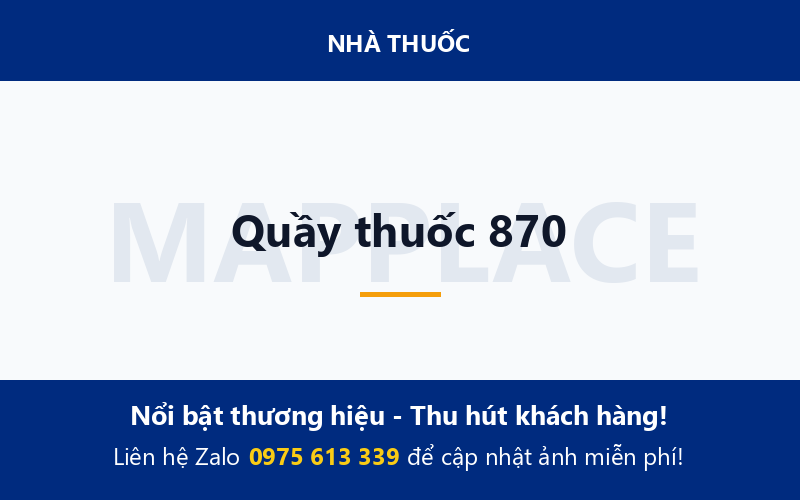 Quầy thuốc 870