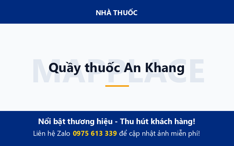Quầy thuốc An Khang