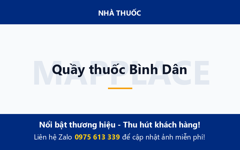 Quầy thuốc Bình Dân