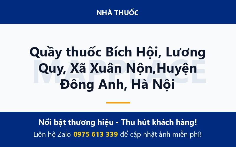 Quầy thuốc Bích Hội, Lương Quy, Xã Xuân Nộn,Huyện Đông Anh, Hà Nội