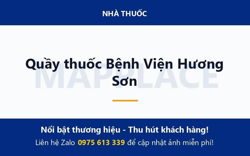 Quầy thuốc Bệnh Viện Hương Sơn