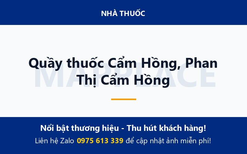 Quầy thuốc Cẩm Hồng, Phan Thị Cẩm Hồng