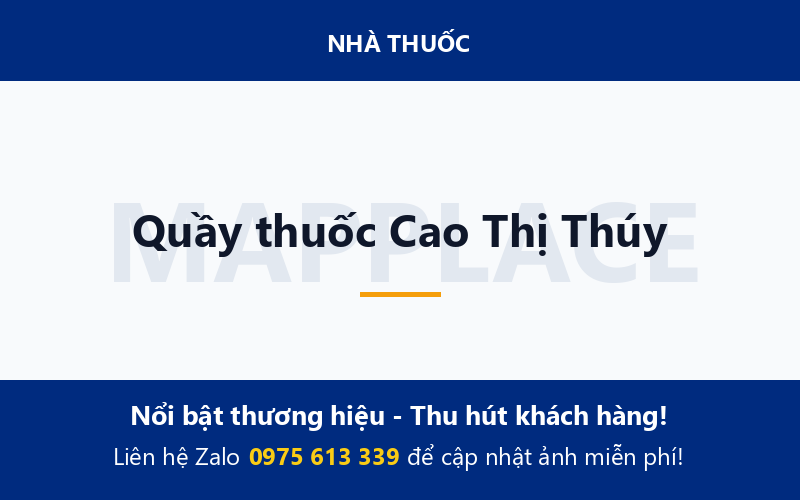 Quầy thuốc Cao Thị Thúy