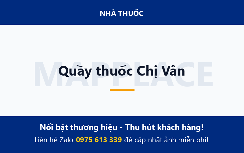 Quầy thuốc Chị Vân