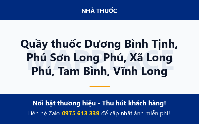 Quầy thuốc Dương Bình Tịnh, Phú Sơn Long Phú, Xã Long Phú, Tam Bình, Vĩnh Long