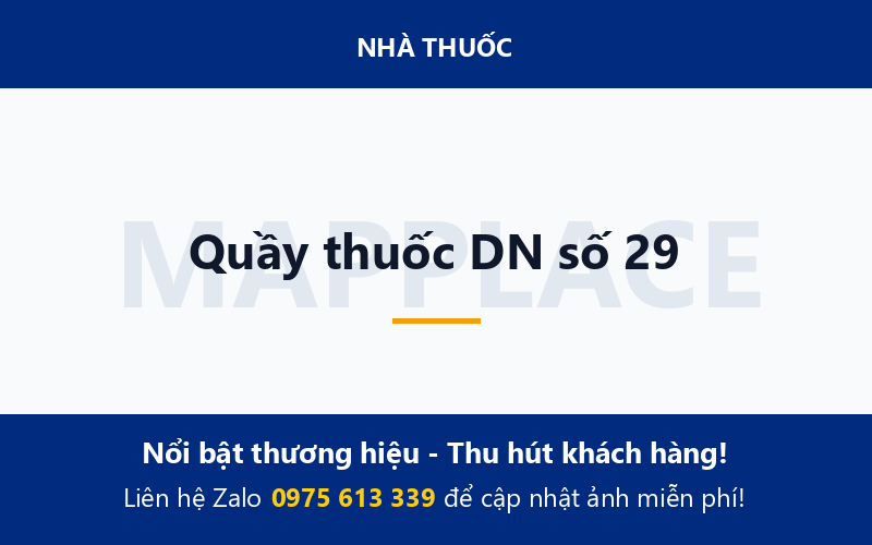 Quầy thuốc DN số 29