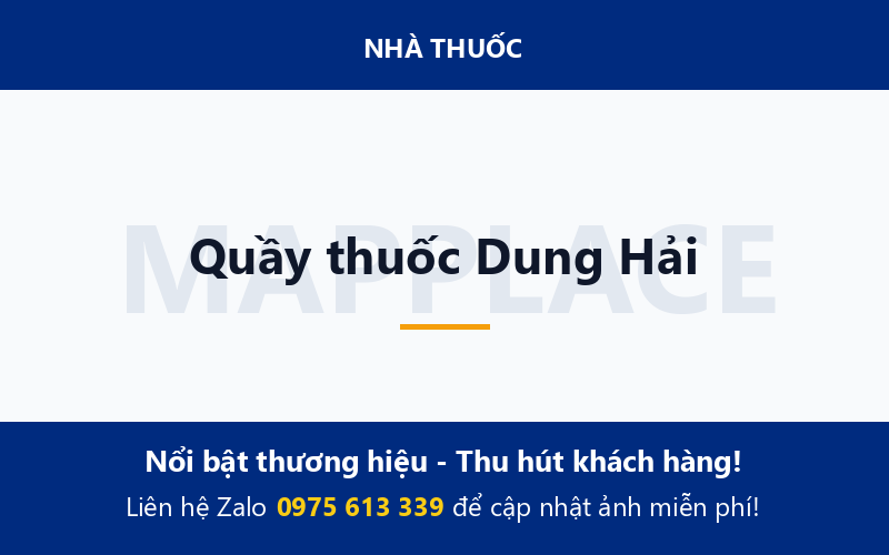 Quầy thuốc Dung Hải