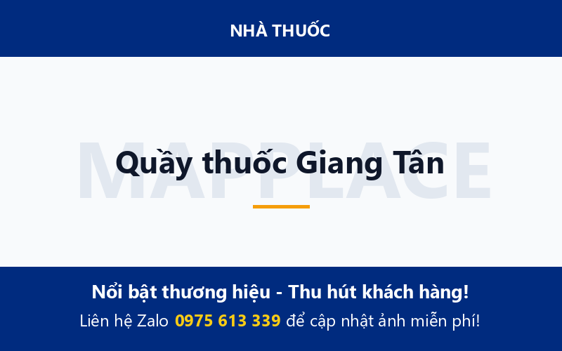 Quầy thuốc Giang Tân