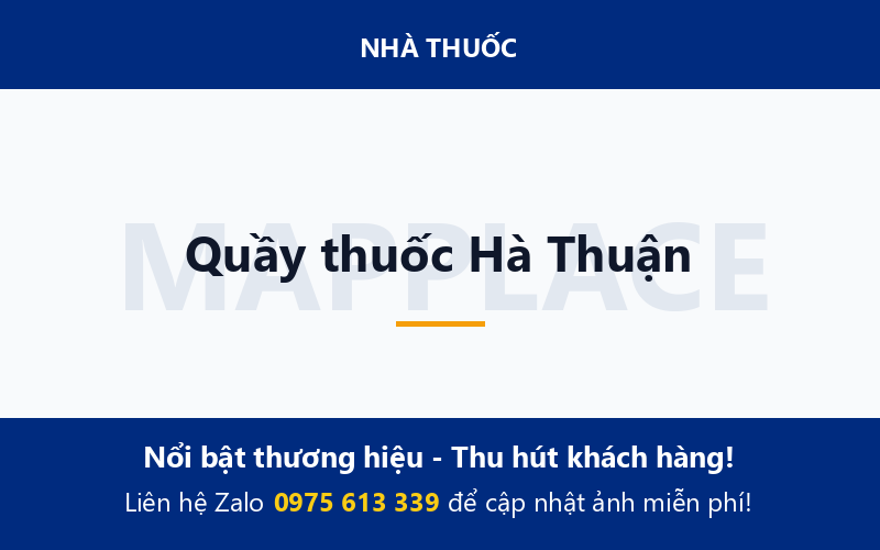 Quầy thuốc Hà Thuận