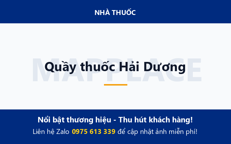 Quầy thuốc Hải Dương
