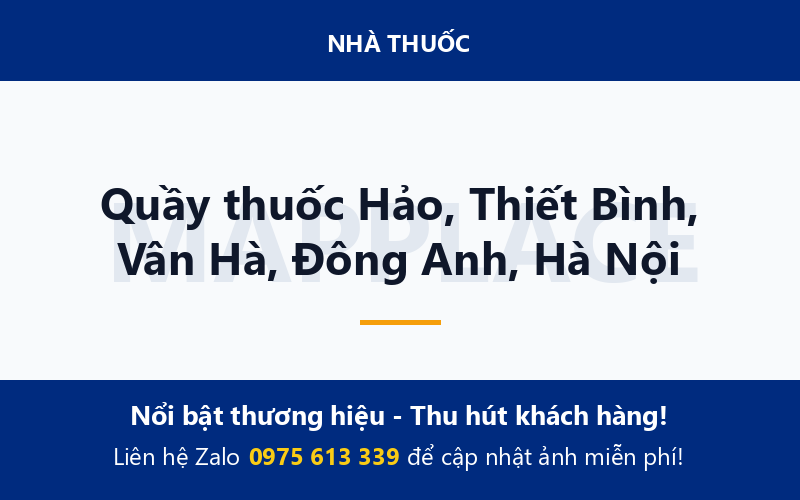 Quầy thuốc Hảo, Thiết Bình, Vân Hà, Đông Anh, Hà Nội