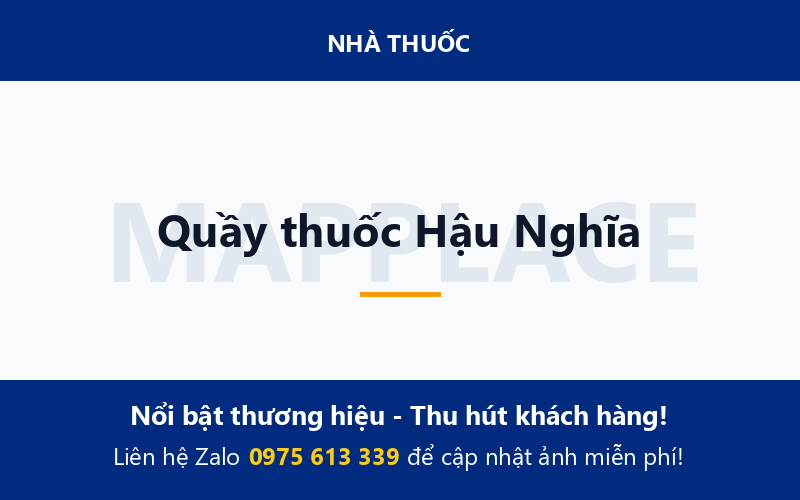 Quầy thuốc Hậu Nghĩa