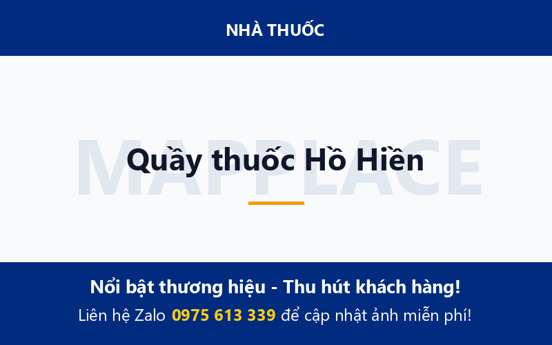 Quầy thuốc Hồ Hiền
