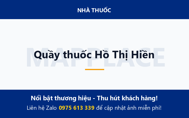 Quầy thuốc Hồ Thị Hiền