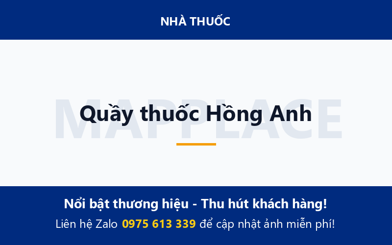Quầy thuốc Hồng Anh