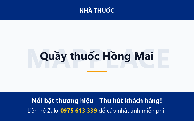 Quầy thuốc Hồng Mai